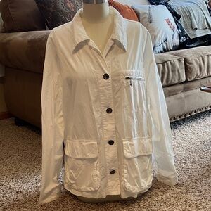 Jones New York White Utility Jacket